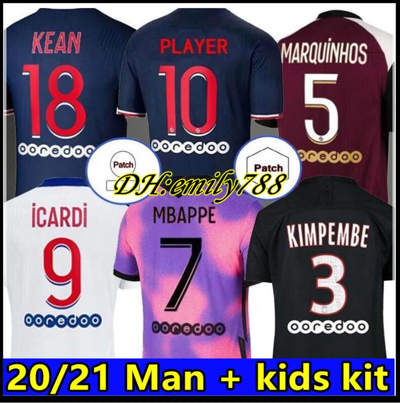 psgjersey Maillots de football 20 21 soccer jersey 2021 MBAPPE ICARDI shirt men kids maillot hommes enfants KIMPEMBE 4TH GANA KEAN NEYMAR MARQUINHOS, With badge
psgjersey Maillots de football 20 21 soccer jersey 2021 MBAPPE ICARDI shirt men kids maillot hommes enfants KIMPEMBE 4TH GANA KEAN NEYMAR MARQUINHOS, With badge