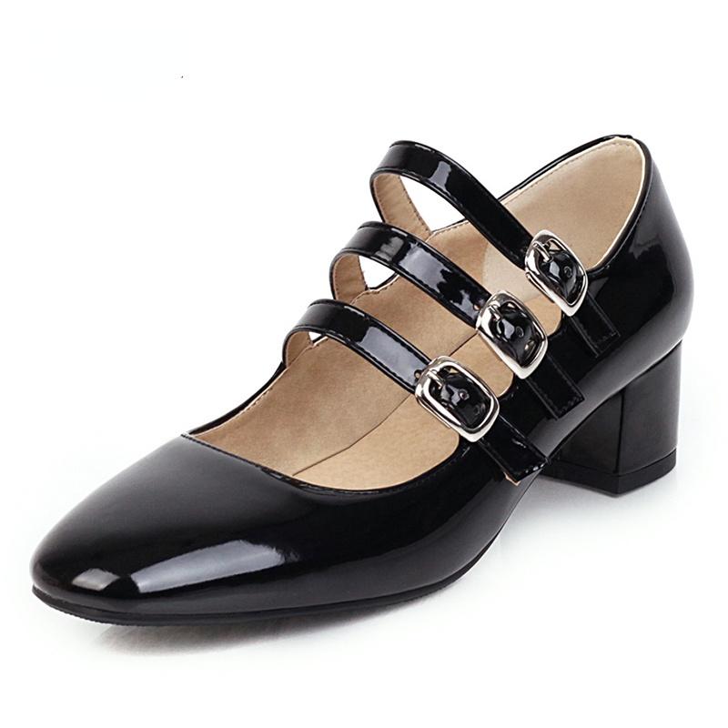 Dress Shoes Brand Designer Ladies Big Sizes Square Toe Mary Janes Women Office Pumps Mid Heel Patent Leather Spring 2021, Black
Dress Shoes Brand Designer Ladies Big Sizes Square Toe Mary Janes Women Office Pumps Mid Heel Patent Leather Spring 2021, Black
