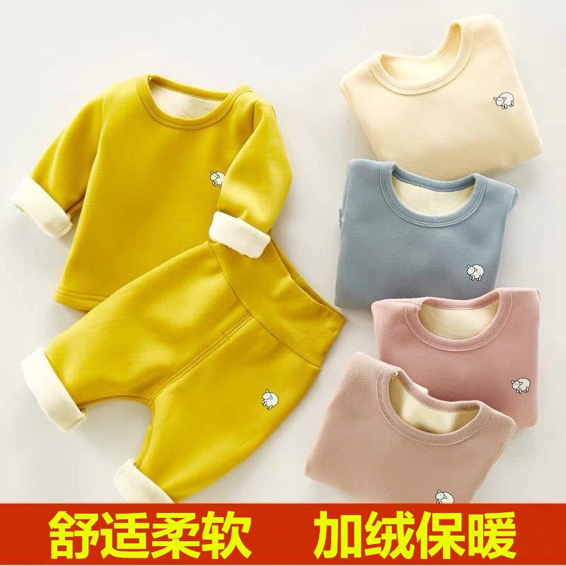 Boy's Autumn And Winter Clothes Plus Velvet Thickening Baby Children's Thermal Underwear Set Panties, Yellow
Boy's Autumn And Winter Clothes Plus Velvet Thickening Baby Children's Thermal Underwear Set Panties, Yellow