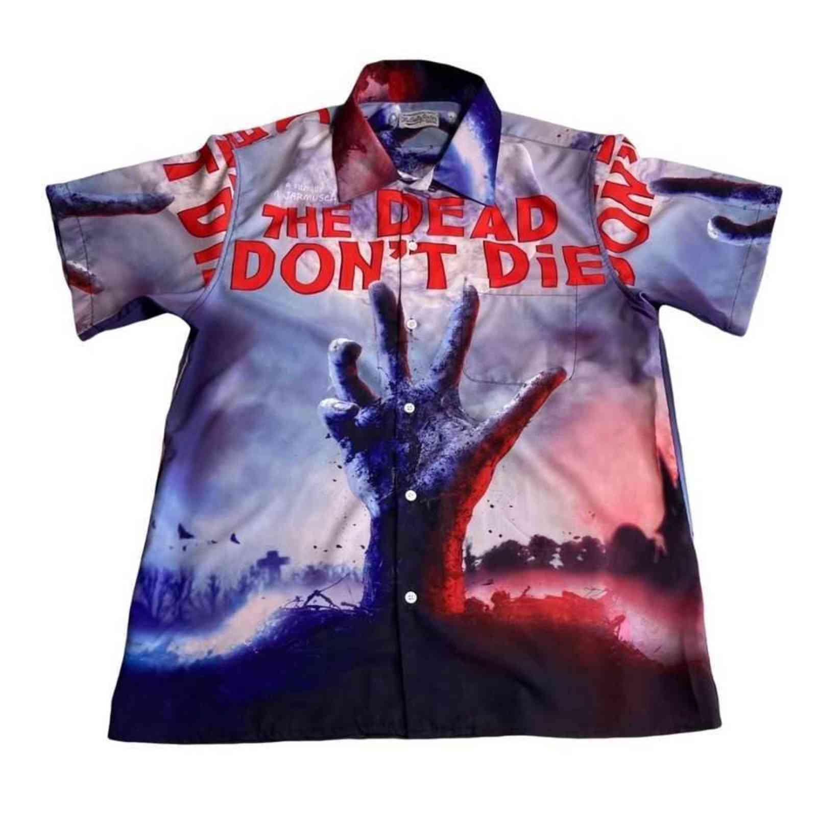 Wacko Maria x Jim jarmuch zombie film doomsday short sleeve shirt men's and women's Korean version, White;black
Wacko Maria x Jim jarmuch zombie film doomsday short sleeve shirt men's and women's Korean version, White;black