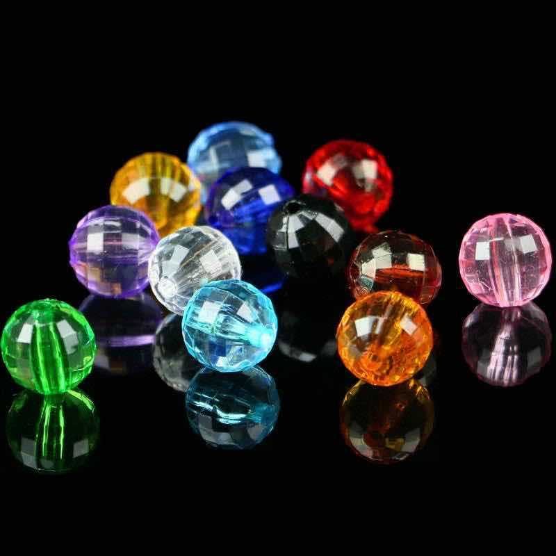 Acrylic Charm Beads for DIY Bracelet Necklace Jewelry Making Mixed Colors Wholesale Price