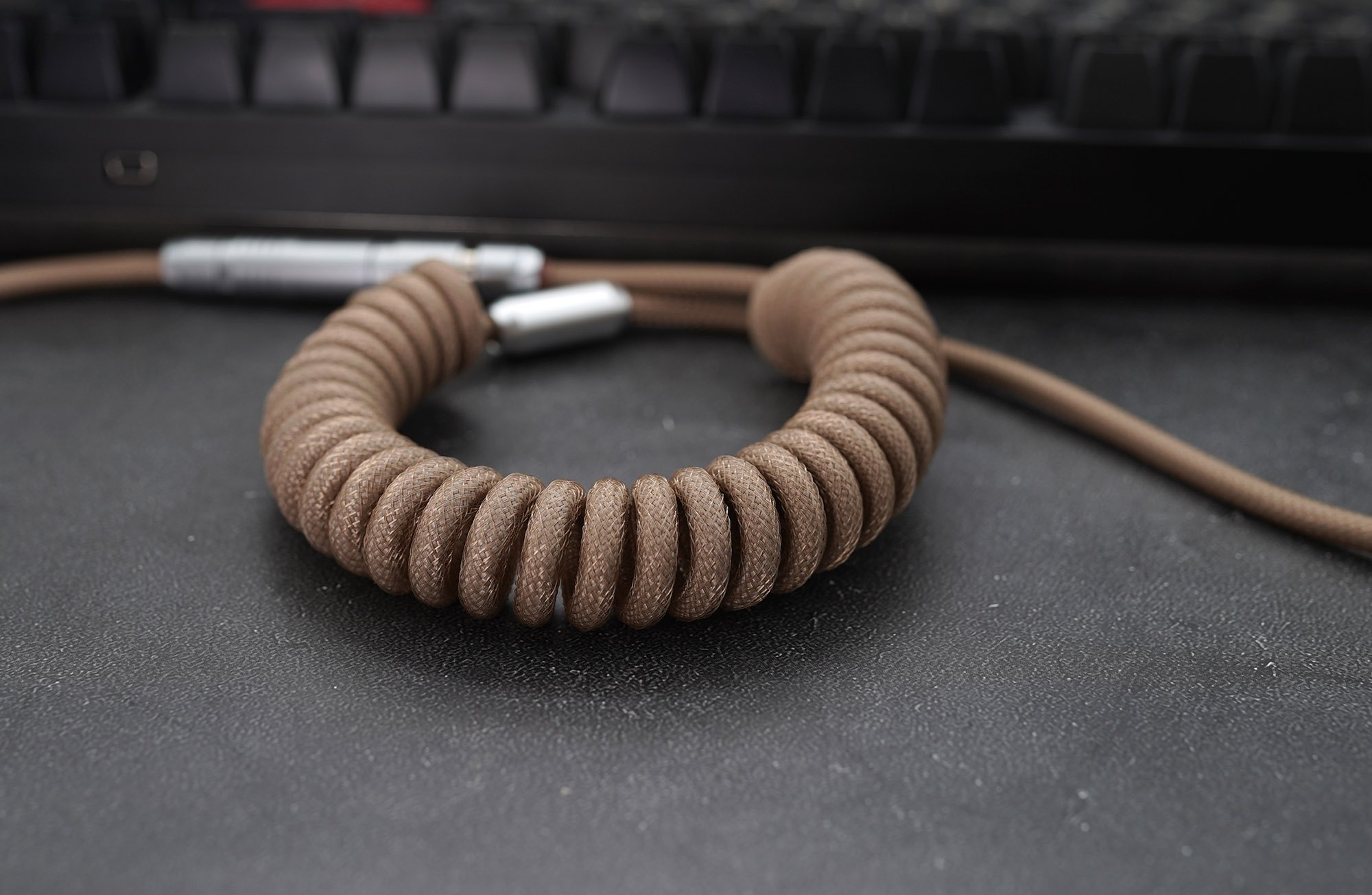 GeekCable Handmade Customized Mechanical Keyboard Data Cable For GMK Theme SP Keycaps Matrix 1.2og Theme Sand Color