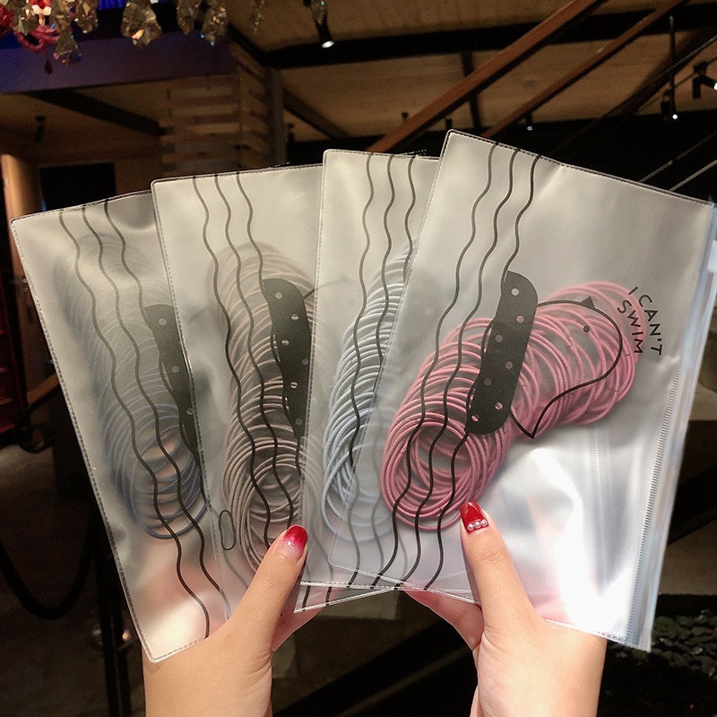 50Pcs/Set Women Girls Colors Soft Scrunchies Elastic Hair Band Lady Lovely Solid Rubber Bands Female Hairs Accessories 0386