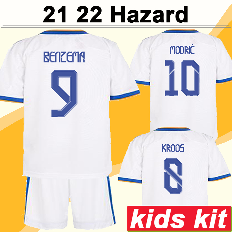 21 22 ASENSIO Hazard Kids Kit Soccer Jerseys MODRIC SERGIIO RAMOS KROOS BENZEMA MARCELO ISCO Child Home Away 3rd Football Shirt, Tz3402 2122 no socks
21 22 ASENSIO Hazard Kids Kit Soccer Jerseys MODRIC SERGIIO RAMOS KROOS BENZEMA MARCELO ISCO Child Home Away 3rd Football Shirt, Tz3402 2122 no socks
