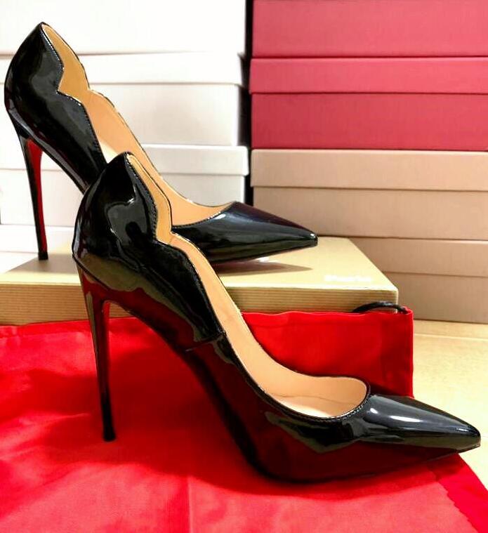 Brand Women's Pumps Red Bottoms High Heel Pointed Toes Shoes 8cm 10cm 12cm Classics Black Lady Wedding Shoe Sexy Shallow Mouth Big Size 44
Brand Women's Pumps Red Bottoms High Heel Pointed Toes Shoes 8cm 10cm 12cm Classics Black Lady Wedding Shoe Sexy Shallow Mouth Big Size 44
