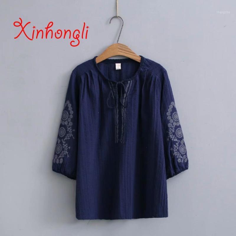Women's Blouses & Shirts Plus Size Three Quarter Embroidery Lantern Sleeve Women Blouse 2021 Summer Casual Ladies O-neck Pullover Loose Feml, Red
Women's Blouses & Shirts Plus Size Three Quarter Embroidery Lantern Sleeve Women Blouse 2021 Summer Casual Ladies O-neck Pullover Loose Feml, Red