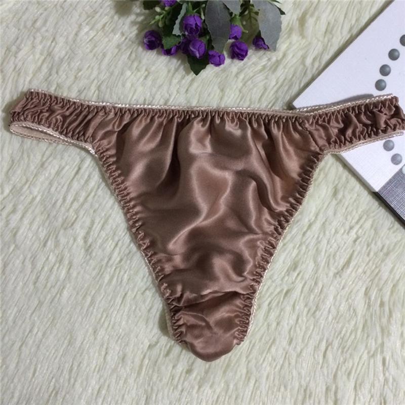 Underpants Men Casual Silk Sexy Bulge Pouch Briefs Thong Low-rise Panties Solid Underwear, Beige
Underpants Men Casual Silk Sexy Bulge Pouch Briefs Thong Low-rise Panties Solid Underwear, Beige