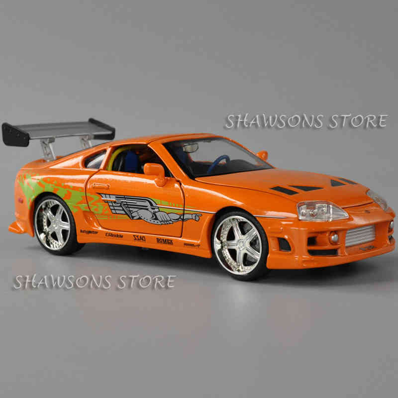 Die cast metal sports car, scale 1:24, miniature replica Toyota super Brian 
Die cast metal sports car, scale 1:24, miniature replica Toyota super Brian