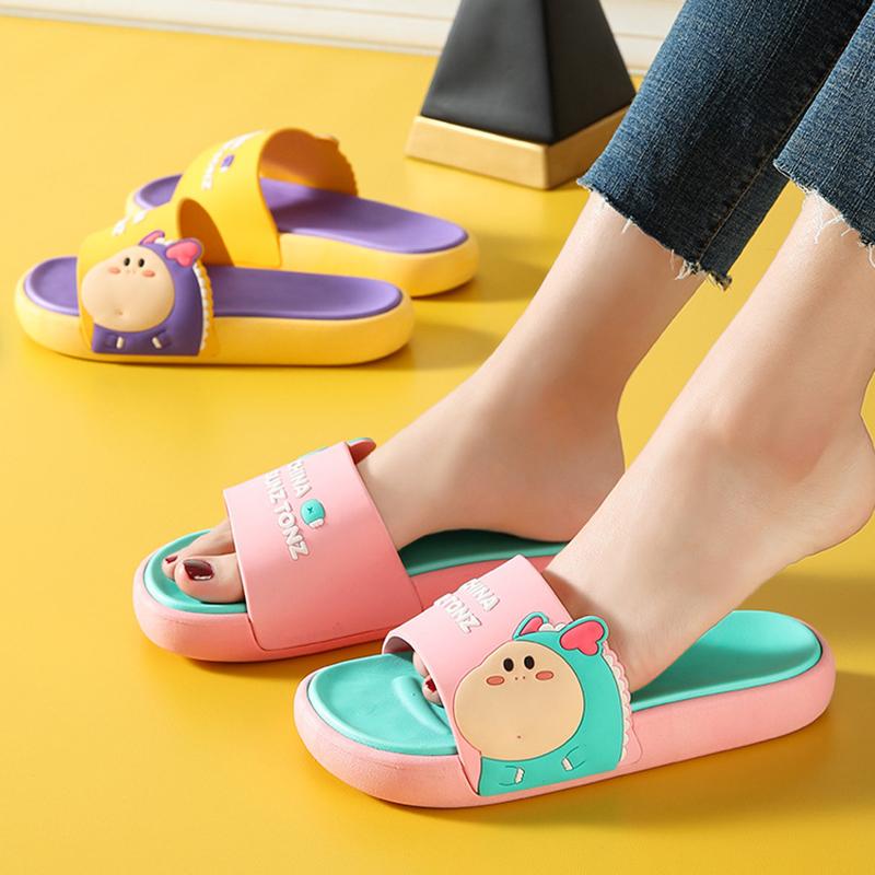 Summer Slippers Cute Slides Women Men Non-Slip Sandals Thick Soft Sole Flip Flops Bathroom Home Beach Pool Couples Female Shoes, Black
Summer Slippers Cute Slides Women Men Non-Slip Sandals Thick Soft Sole Flip Flops Bathroom Home Beach Pool Couples Female Shoes, Black