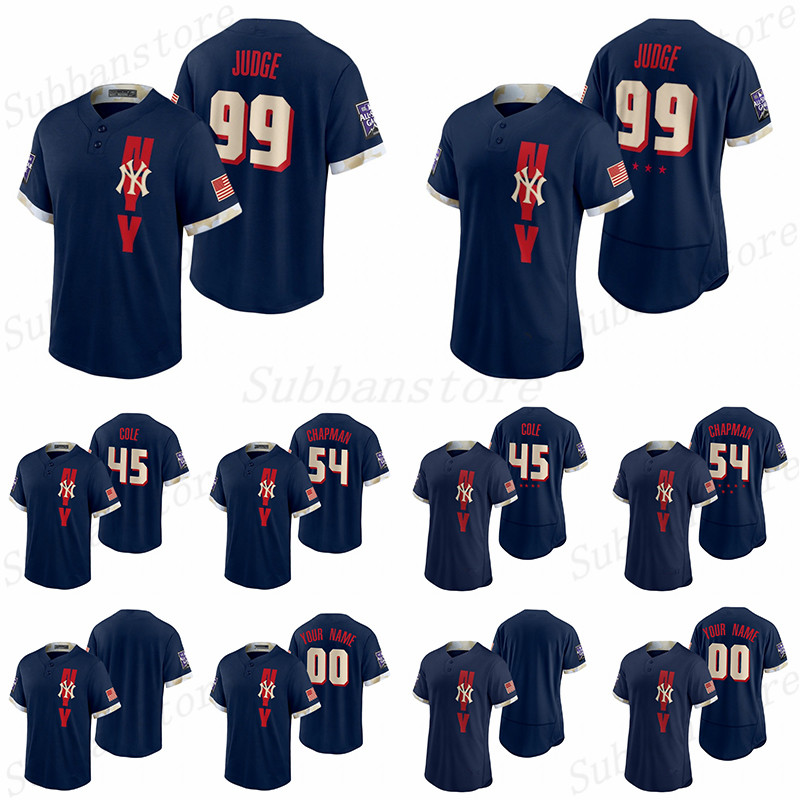 New York New York Yankees Baseball Jerseys 99 Aaron Judge 45 Gerrit Cole 54 Aroldis Chapman Navy 2021 All-Star Game Jersey, Blue;black
New York New York Yankees Baseball Jerseys 99 Aaron Judge 45 Gerrit Cole 54 Aroldis Chapman Navy 2021 All-Star Game Jersey, Blue;black