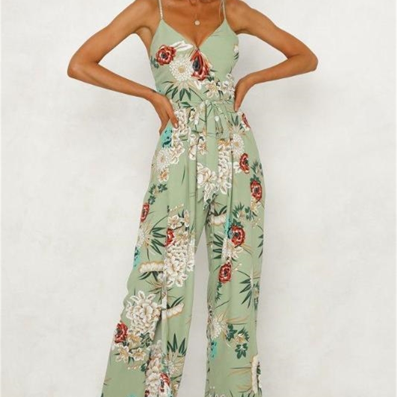 Back Hollow Out Sashes Ladies Jumpsuit New Designer Flora Print Breif Apparel Fashion Rompers Casual V Necck, Black;white
Back Hollow Out Sashes Ladies Jumpsuit New Designer Flora Print Breif Apparel Fashion Rompers Casual V Necck, Black;white
