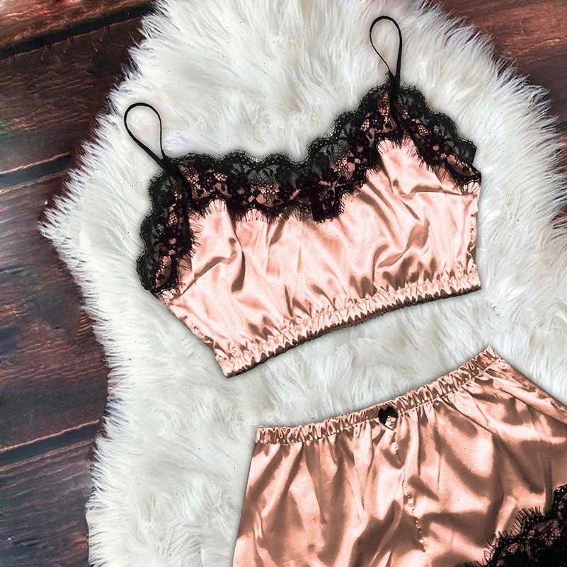 brand two pieces pyjamas women sleepwear lingerie pijama femme pizama lounge sets satin amp lace set w, Black;red
brand two pieces pyjamas women sleepwear lingerie pijama femme pizama lounge sets satin amp lace set w, Black;red