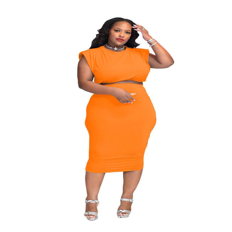 Plus Size Tracksuits 5XL Women Sets Solid Color Sleeveless O-Neck Crop Top Bodycon Skirt Matching Set Fashion Leisure Two Piece Outfits, Black
Plus Size Tracksuits 5XL Women Sets Solid Color Sleeveless O-Neck Crop Top Bodycon Skirt Matching Set Fashion Leisure Two Piece Outfits, Black
