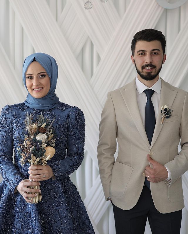 2022 Plus Size Arabic Aso Ebi Navy Blue Luxurious Muslim Prom Dresses Lace Beaded Evening Formal Party Second Reception Gowns Dress ZJ335