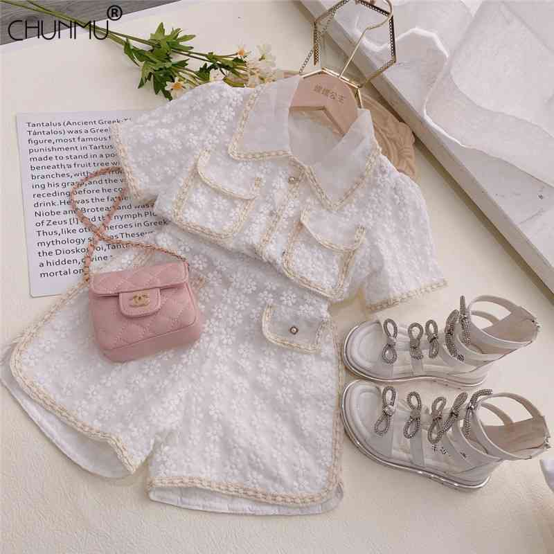 Toddler Baby Girls Kids Clothes Summer Fashion Short Sleeve Suit 2 Piece Sets Casual Children Clothing 210508