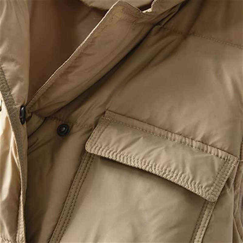 Winter Down Vest Women Short Sleeveless Jacket Lightweight BodyWarmer Waistcoat Female White Gilets Windbreaker Coat 211120
