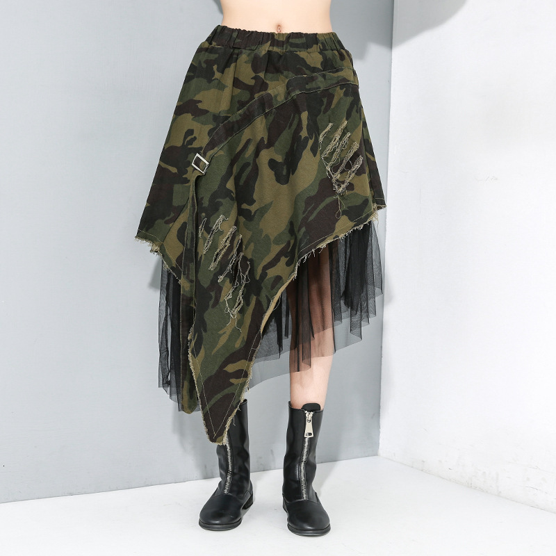 pants trousers fashion brand 2021 early spring camouflage mesh denim skirt, personalized irregular skirt 19-932, Black;white
pants trousers fashion brand 2021 early spring camouflage mesh denim skirt, personalized irregular skirt 19-932, Black;white