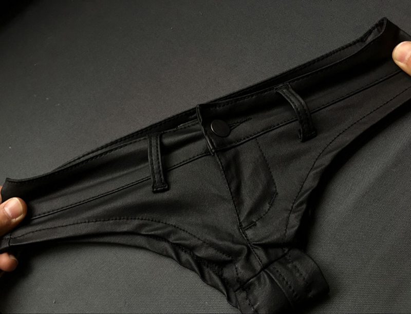 Sexy PU faux leather shorts women booty stretch elastic low waist black sexy red gold mini ladies plus size 210521