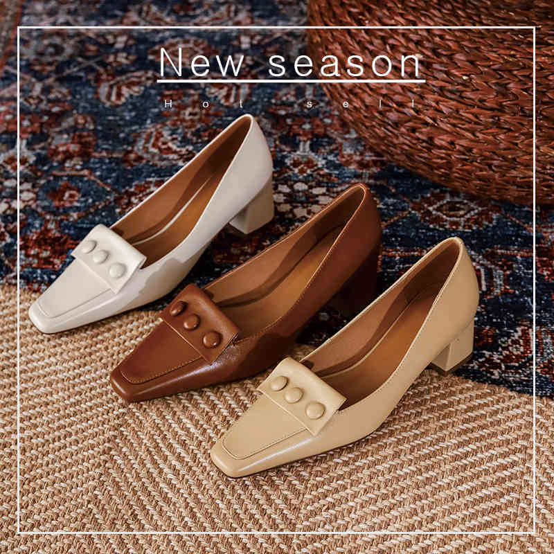 Sandals leather slide genuine women's shoes button shallow decoration toe pumps square foot heels handcrafted woman size 34-39 LJOO, 1# shoe box
Sandals leather slide genuine women's shoes button shallow decoration toe pumps square foot heels handcrafted woman size 34-39 LJOO, 1# shoe box