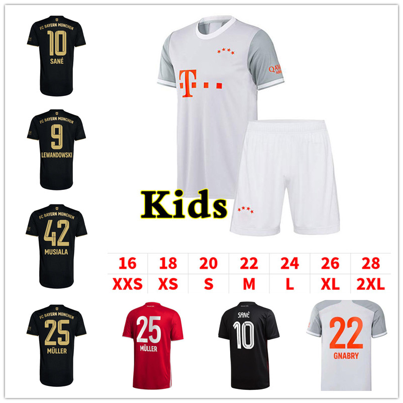 21/22 Soccer Jerseys Sane Lewandowski Coman Gnabry Davies M…