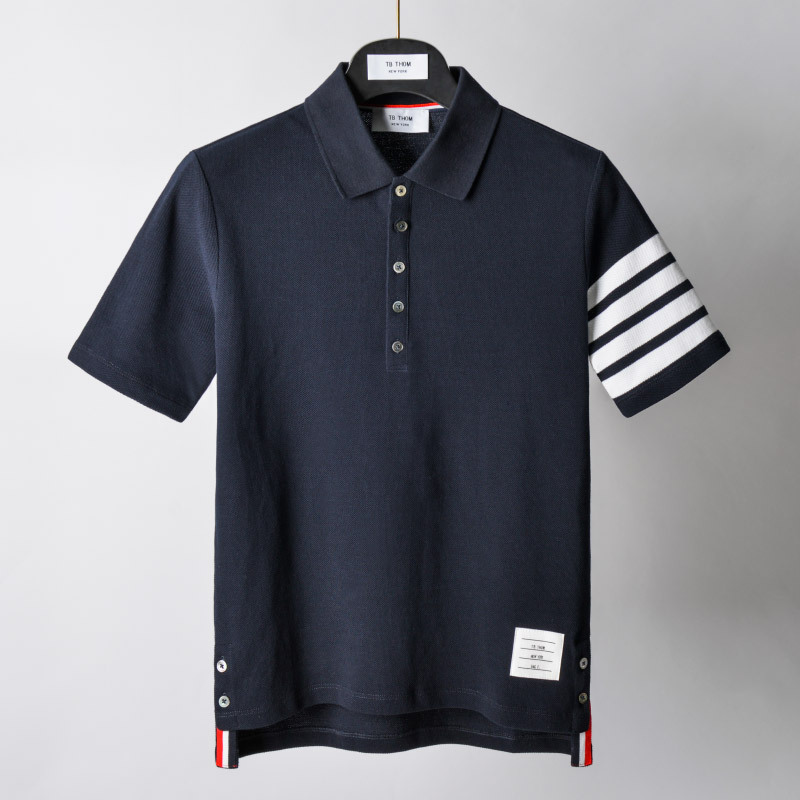Pure cottonpolo TB Thom summer short sleeve Cotton trend business casual men's Paul shirt Lapel T-shirt, White;black
Pure cottonpolo TB Thom summer short sleeve Cotton trend business casual men's Paul shirt Lapel T-shirt, White;black