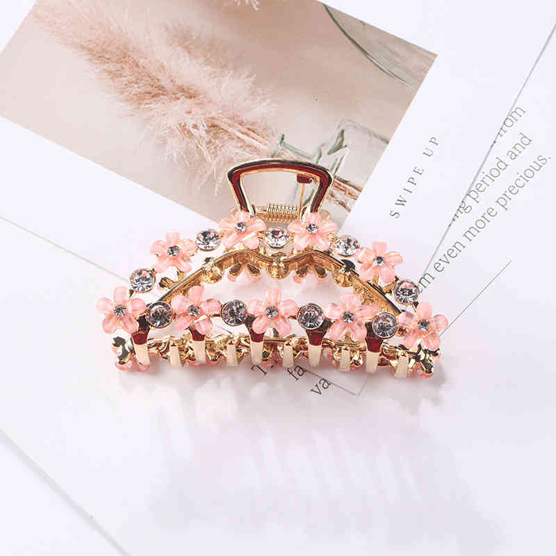 Hair Accessories Jewelry Large pin Grab Clip Bath Fashion Versatile Girl Back of Head Fixed Coil pin Horsetail Net Red pin