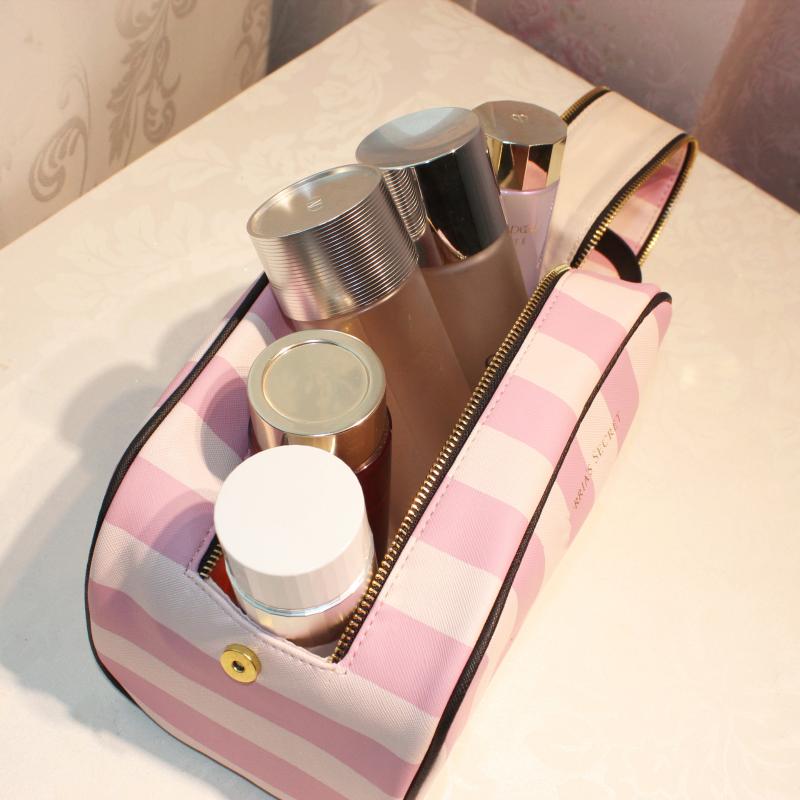 Cosmetic Bags & Cases Bag Ladies Pu Leather Travel Waterproof Portable V Large Capacity Zipper Beauty