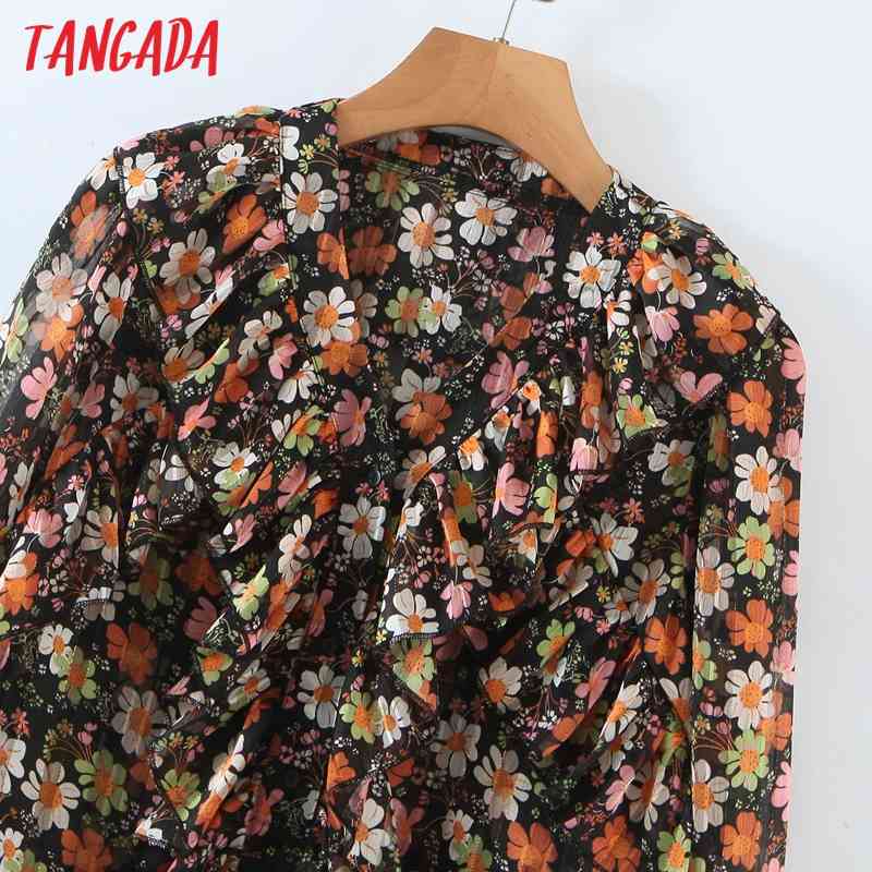 Women Vintage Striped Print Long Sleeve Spring Chic Female Casual Loose Shirt 210416