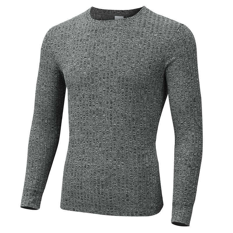 Spring Autumn Fashion Sports Sweaters Men Long Sleeve Pullovers Man O-Neck Casual Slim Fit Sweater Gym Fitness Knitting Tops 210818