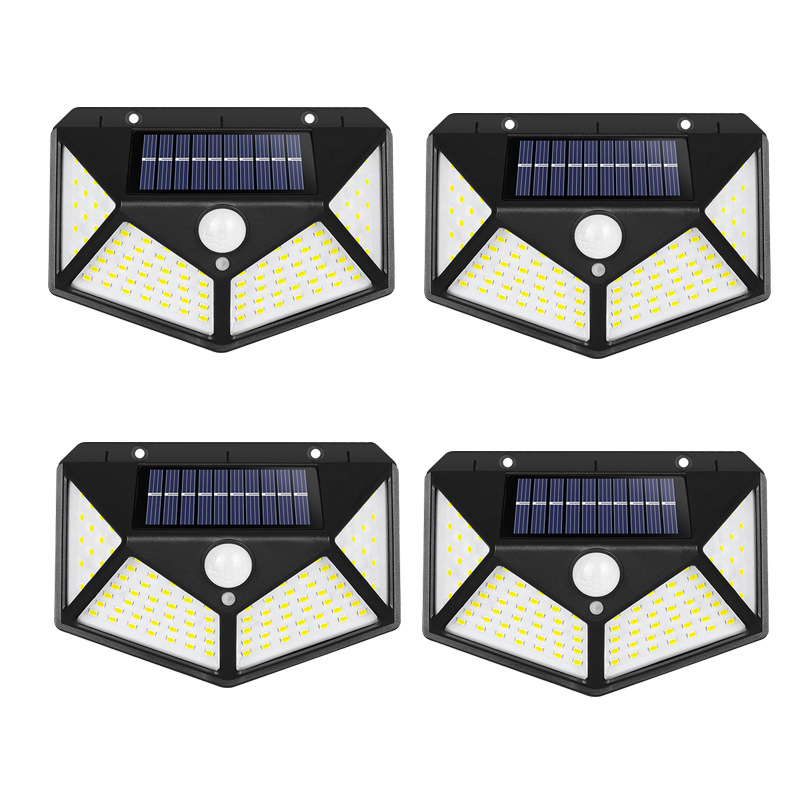 180 100 LED Solar Light Outdoor Solar Lamp with Motion Sensor Solar LED Light Waterproof Sunlight Powered for Garden Decoration