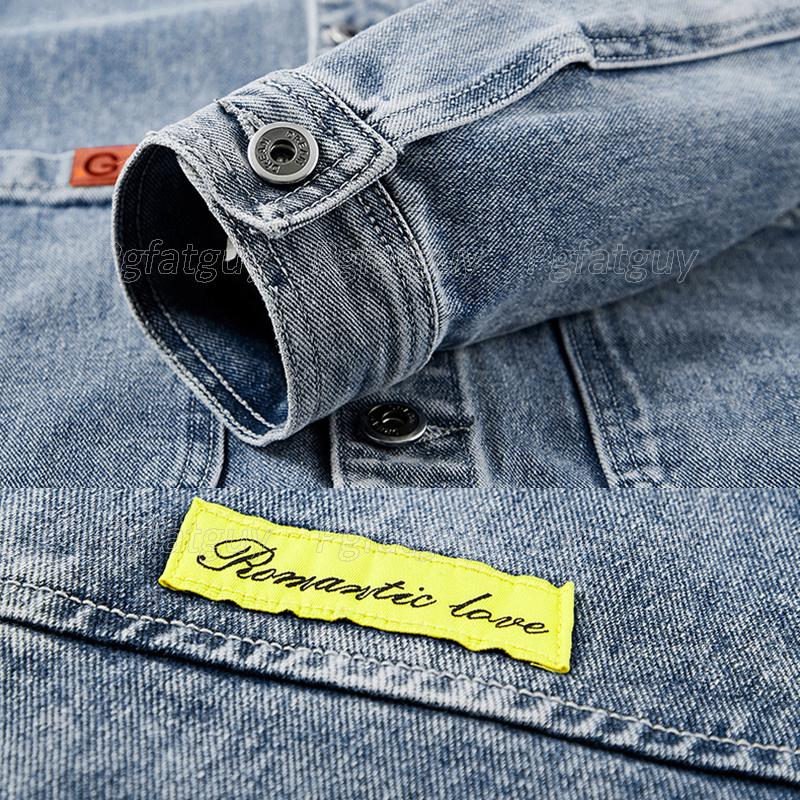 Men's Tracksuits Simple Sets Spring Autumn Solid Color Long Sleeve Denim Jacket And Pants Fashion Slim Male Jeans Size M-4XL