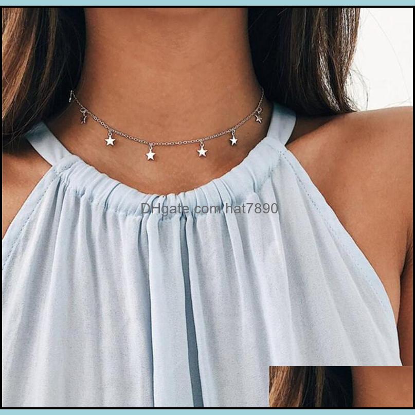 Pendant Necklaces & Pendants Jewelry Summer Bohemia Style Gold Sier Color Star Moon Necklace Women Boho Choker Epacket Drop Delivery 2021 Kn, Silver
Pendant Necklaces & Pendants Jewelry Summer Bohemia Style Gold Sier Color Star Moon Necklace Women Boho Choker Epacket Drop Delivery 2021 Kn, Silver