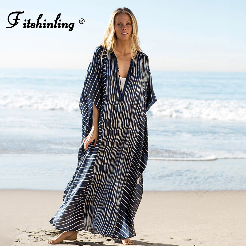 Fitshinling Oversized Chiffon Summer Dress Women Bohemian Striped Vintage Kaftan Transparent Sheer Sexy Long Robe Straight Pareo
Fitshinling Oversized Chiffon Summer Dress Women Bohemian Striped Vintage Kaftan Transparent Sheer Sexy Long Robe Straight Pareo
