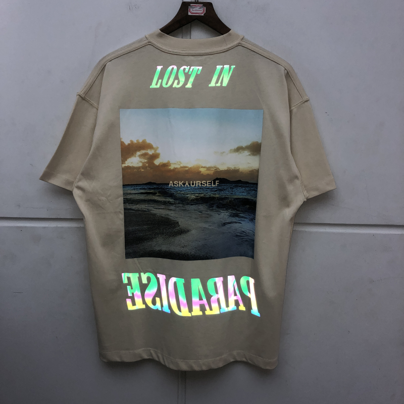 Real Pics Heavy Fabric Reflective T-shirt Men Women Vintage 1 Quality Tee Short Sleeve Tops, Black
Real Pics Heavy Fabric Reflective T-shirt Men Women Vintage 1 Quality Tee Short Sleeve Tops, Black