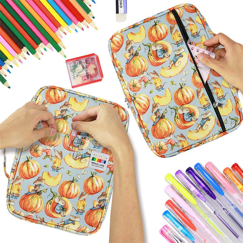 Large Capacity Pencil Bag Case Slots Organizer Cosmetic Bags For Colored Watercolor Pen Markers Gel Pens
Large Capacity Pencil Bag Case Slots Organizer Cosmetic Bags For Colored Watercolor Pen Markers Gel Pens
