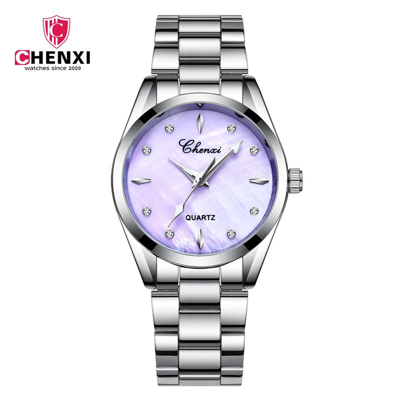 Wristwatches CHENXI Brand Ladies Watch Mother-of-pearl Dial Steel Band Diamond Fashion Simple Female Quartz Watches, 02
Wristwatches CHENXI Brand Ladies Watch Mother-of-pearl Dial Steel Band Diamond Fashion Simple Female Quartz Watches, 02