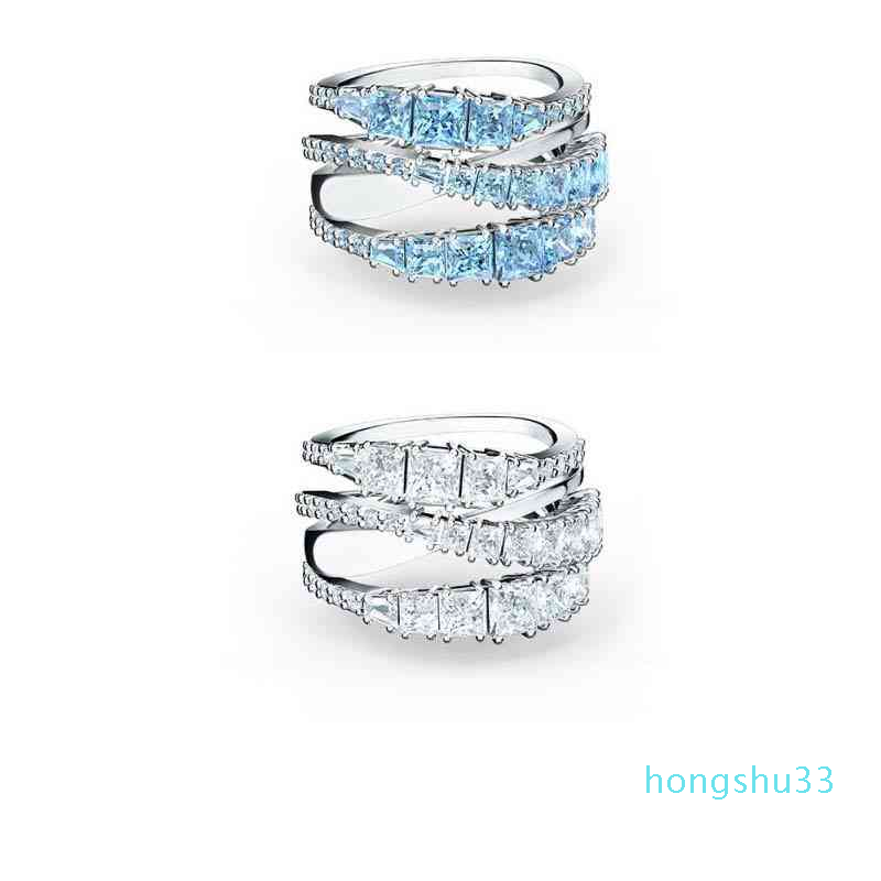 Ki 2022 Women ring Version Same Spiral Staggered Smart Ring Female S warovski Element Crystal
Ki 2022 Women ring Version Same Spiral Staggered Smart Ring Female S warovski Element Crystal