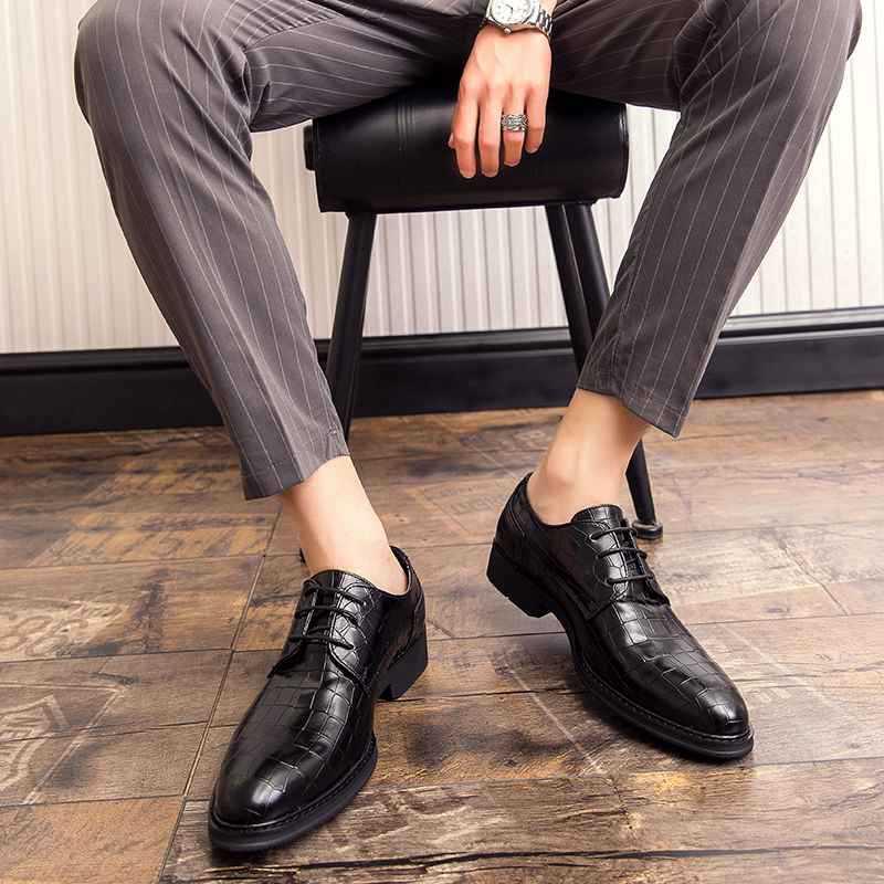 Dress Shoes Leather Men Black Business Casual Formal Wear Large Size Heighten Suit Korean Version Of England Tide
Dress Shoes Leather Men Black Business Casual Formal Wear Large Size Heighten Suit Korean Version Of England Tide