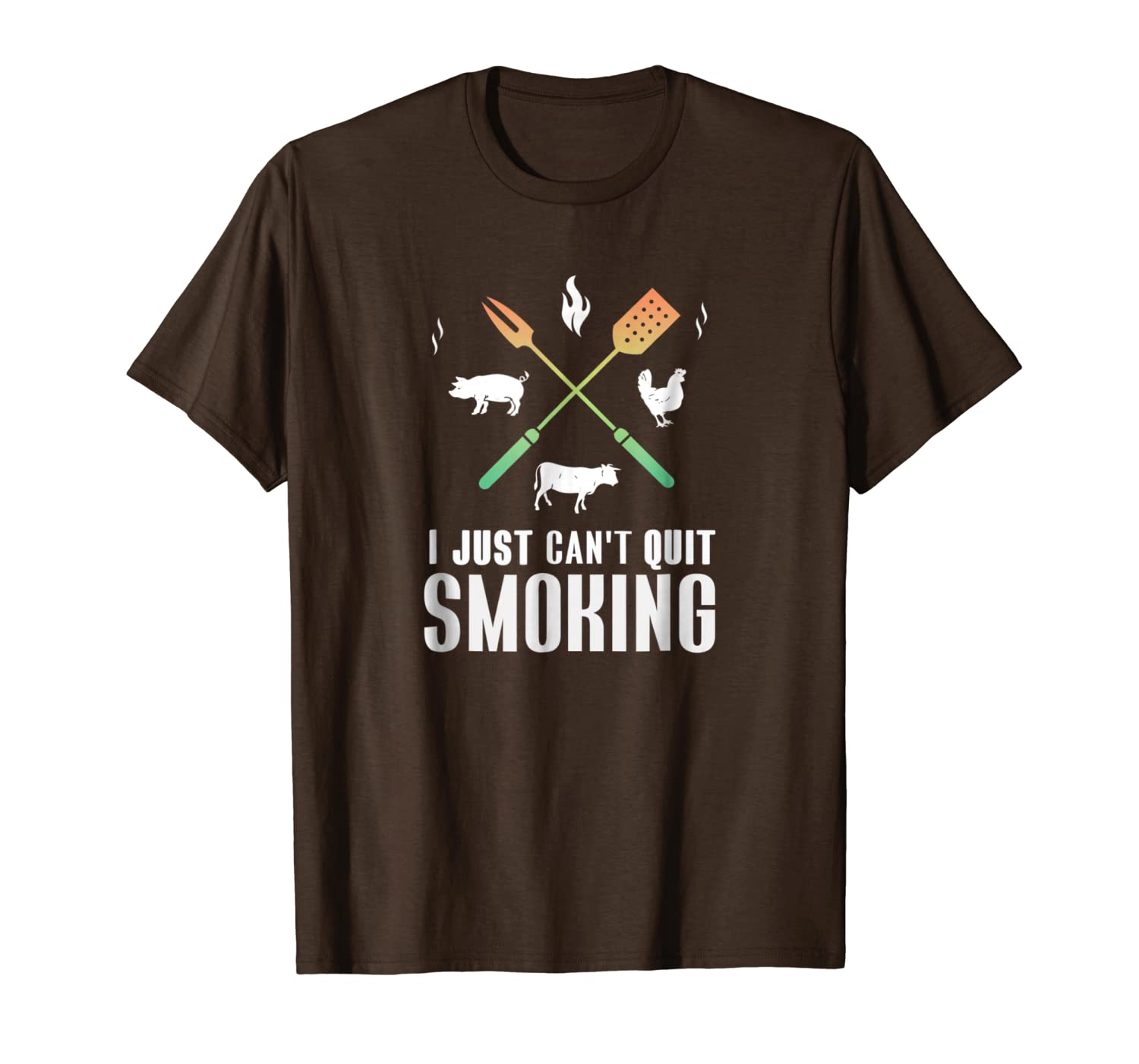 i just cant quit smoking bbq t-shirt meat grilling pig gift, White;black 
i just cant quit smoking bbq t-shirt meat grilling pig gift, White;black