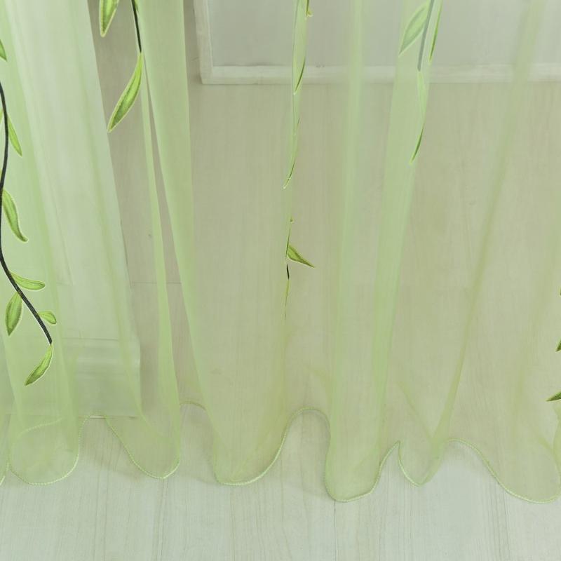 Curtain & Drapes Natural Tulle Curtains Willow Leaf Living Room Bedroom Kitchen Green Sheer For Window
Curtain & Drapes Natural Tulle Curtains Willow Leaf Living Room Bedroom Kitchen Green Sheer For Window