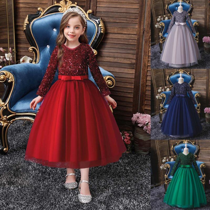 Girl's Dresses #48 4-12years Princess Dress For Girls Girl Long Sleeve Sequin Party Vestido Princesa Niña, Red;yellow
Girl's Dresses #48 4-12years Princess Dress For Girls Girl Long Sleeve Sequin Party Vestido Princesa Niña, Red;yellow