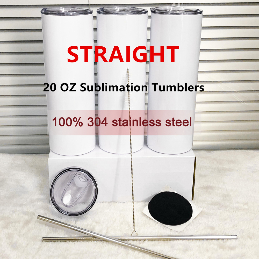 STRAIGHT!!! 20oz Sublimation Tumblers with Straw Stainless Steel Water Bottles Double Insulated Cups Mugs for Birthday Party Gifts Wholesale, White
STRAIGHT!!! 20oz Sublimation Tumblers with Straw Stainless Steel Water Bottles Double Insulated Cups Mugs for Birthday Party Gifts Wholesale, White
