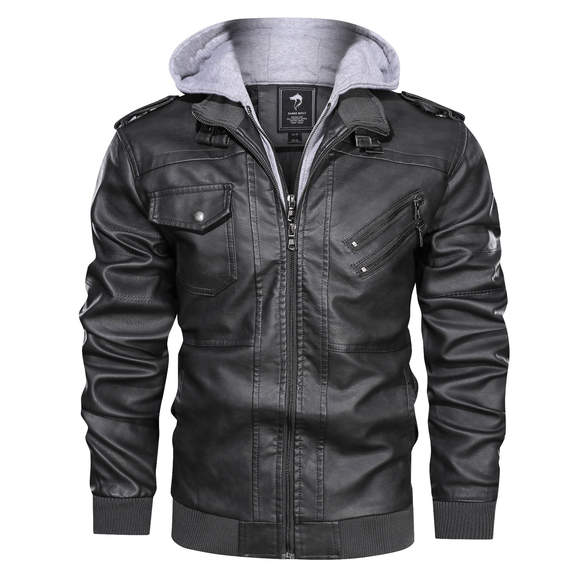 Men' Jackets Leather Jackets Autumn Casual Motorcycle PU Jacket Biker Coats Clothing EU Size Fashion Hooded Winter Street Style Long Sleeve Tops Zipper Outerwear
Men' Jackets Leather Jackets Autumn Casual Motorcycle PU Jacket Biker Coats Clothing EU Size Fashion Hooded Winter Street Style Long Sleeve Tops Zipper Outerwear