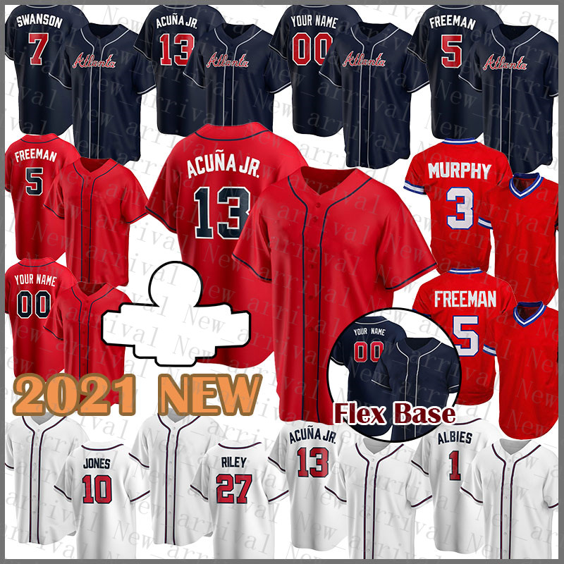 Baseball Jersey Atlanta 2021 New Braves 13 Ronald Acuna Jr. Mens 5 Freddie Freeman Women 27 Austin Riley 10 Chipper Jones 7 Dansby Swanson 1, Blue;black
Baseball Jersey Atlanta 2021 New Braves 13 Ronald Acuna Jr. Mens 5 Freddie Freeman Women 27 Austin Riley 10 Chipper Jones 7 Dansby Swanson 1, Blue;black