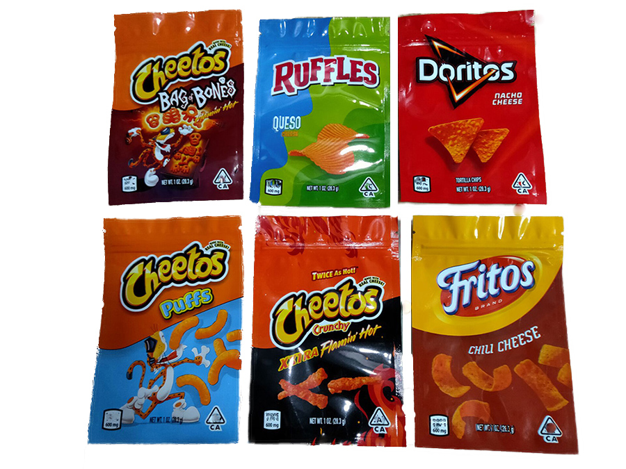 5 types 600mg 1OZ Cheetos Mylar bags Fritos Cheese Gummi Worm Bag Ruffles edibles packages Doritos Chip smell proof resealable zipper pouch package
5 types 600mg 1OZ Cheetos Mylar bags Fritos Cheese Gummi Worm Bag Ruffles edibles packages Doritos Chip smell proof resealable zipper pouch package