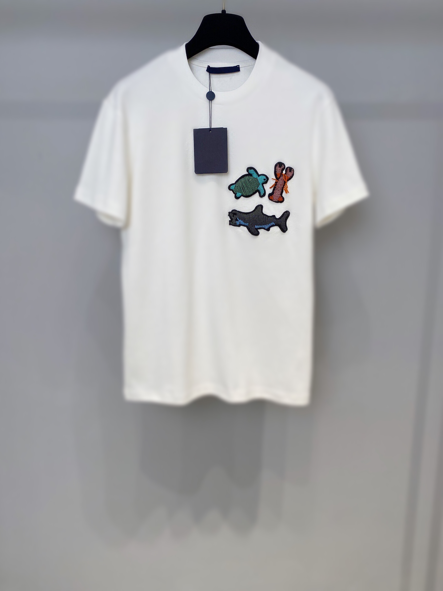 2021 spring summer casual mens and womens animal t-shirts, White