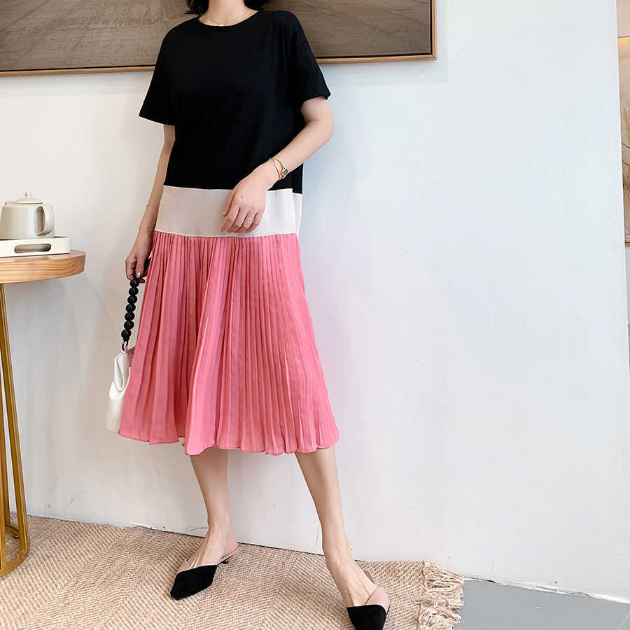 VANOVICH Spring and Summer Women Dress Chiffon Short Sleeve Ladies Round Collar Korean Style Clothing 210615
VANOVICH Spring and Summer Women Dress Chiffon Short Sleeve Ladies Round Collar Korean Style Clothing 210615