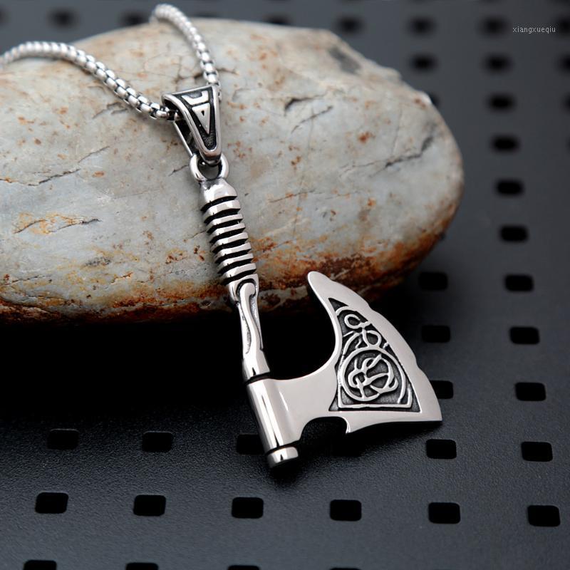Pendant Necklaces Vintage Irish Knots Axe Viking Necklace Pagan Slavic Talisman For Men Fashion Stainless Steel Nordic Jewelry, Silver
Pendant Necklaces Vintage Irish Knots Axe Viking Necklace Pagan Slavic Talisman For Men Fashion Stainless Steel Nordic Jewelry, Silver