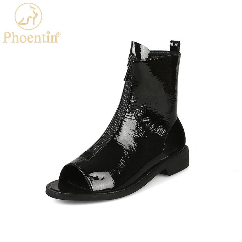 Boots Phoentin Street Style Low Heels Ankle Summer Peep Toe Front Zipper Gladiator Sandals Women Casual Black Shoes FT1600
Boots Phoentin Street Style Low Heels Ankle Summer Peep Toe Front Zipper Gladiator Sandals Women Casual Black Shoes FT1600