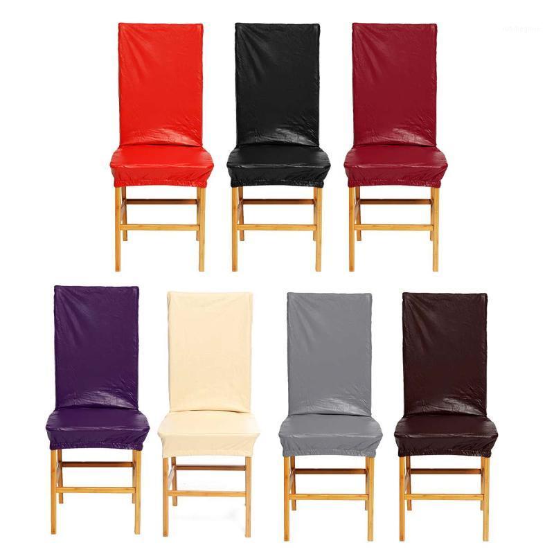 Chair Covers Stretch PU Leather Cover Solid Color Elastic Seat Waterproof Dirt Resistant For Home El Wedding Banquet
Chair Covers Stretch PU Leather Cover Solid Color Elastic Seat Waterproof Dirt Resistant For Home El Wedding Banquet
